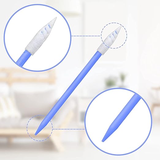 Wellgler's Foam Cleaning Swabs, Foam Swab Kits for Printers, Cameras, Optics, Guns, Electronics and Automotive Detail Swabs 200Pcs