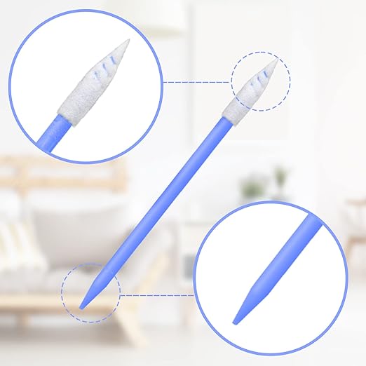 Wellgler's 200pcs Foam Cleaning Swabs，for Electronic, Gun Cleaning or Clean Solenoid Valves（Ideal for Cleaning Narrow Gaps or Tracks）
