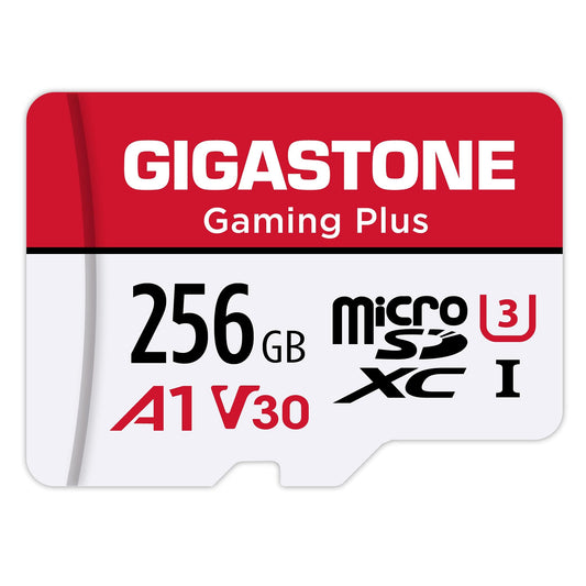 Gigastone 256Gb Micro Sd Card, Gaming Plus, Microsdxc Memory Card For Nintendo-Switch 1, Steam Deck, Dash Cam, Security Camera,