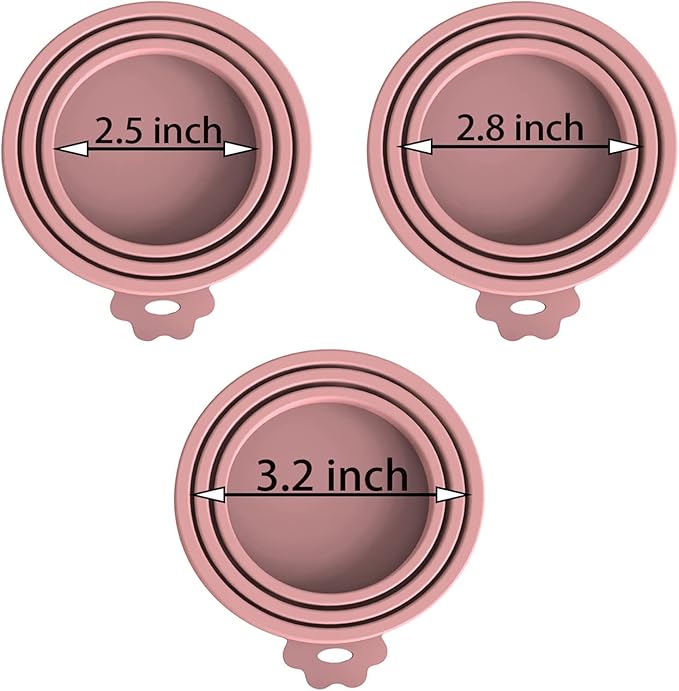 8 pack Silicone Pet Food Can Lids for 3 Standard Size Food Cans for Pet Food Cans or Canned Goods, Multicolor