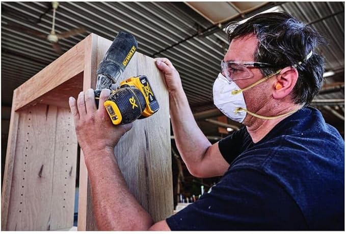 DEWALT 20V MAX Orbital Sander Cordless, 5-Inch Sander Tool, 2.Ah, 8,000-12,000 OPM, Variable Speed Dial, Storage Bag, Battery and Charger Included (DCW210D1)