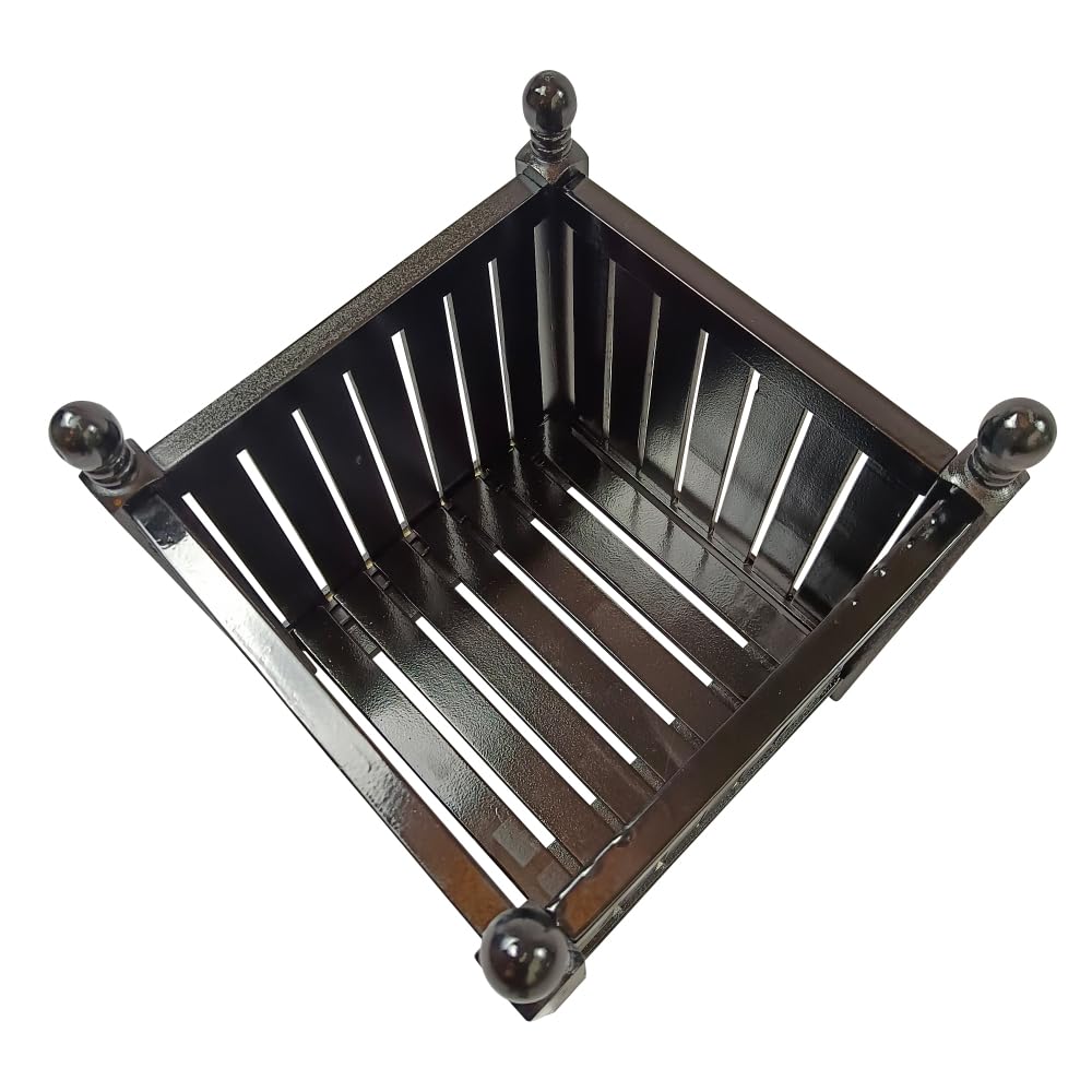 zzhugyin Wooden Outdoor Planter Box, Square Wood Herb Garden Pot for Patio, Deck, and Porch,Rustic Flower Container for Vegetables, Balcony, and Yard Decor (Black)