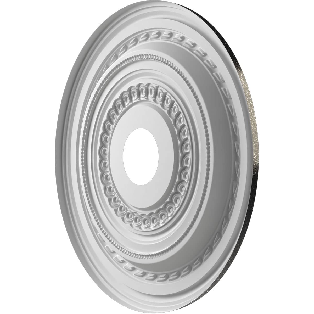 19Od X 3 1/2Id X 1P Cole Thermoformed Pvc Ceiling Medallion (Fits Canopies Up To 5 1/8), Textured Metallic Galaxy