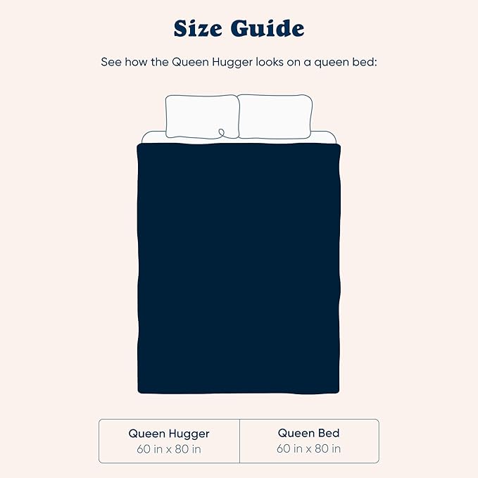 Bearaby Heavy Weight Weighted Ocean Polyfill Hugger Blanket (Asteroid Grey, 20 lbs.)