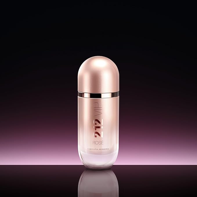 Carolina Herrera 212 Vip Rose Fragrance For Women - Notes Of Bubbly Rosé - Seductive Peach Blossom - Fresh, Elegant And Dynamic - Day And Night Wear - Sensual And Feminine Scent - Edp Spray - 2.7 Oz