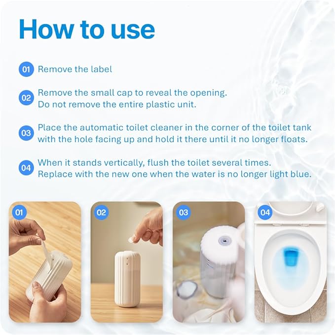 Fresh & Fresh Automatic Toilet Bowl Cleaners (Forest Green) - 2 Bottles(UPTO 2500 FLUSHES/Bottle), Commercial and Residential Toilet Cleaner 3-4 MONTH Lasting Toilet Bowl Cleaner Bottle