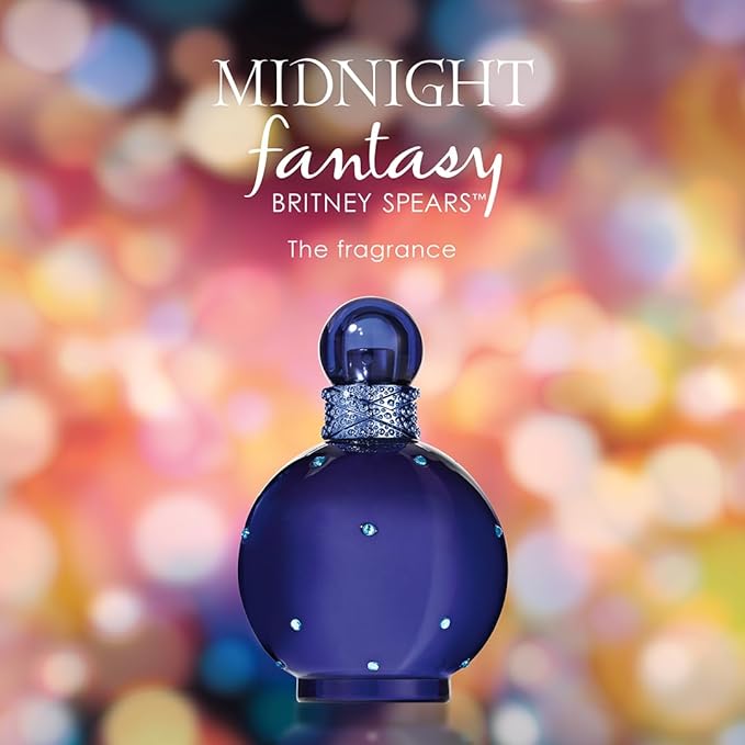 Britney Spears Midnight Fantasy Eau De Parfum Spray for Women, 1.7 Ounce