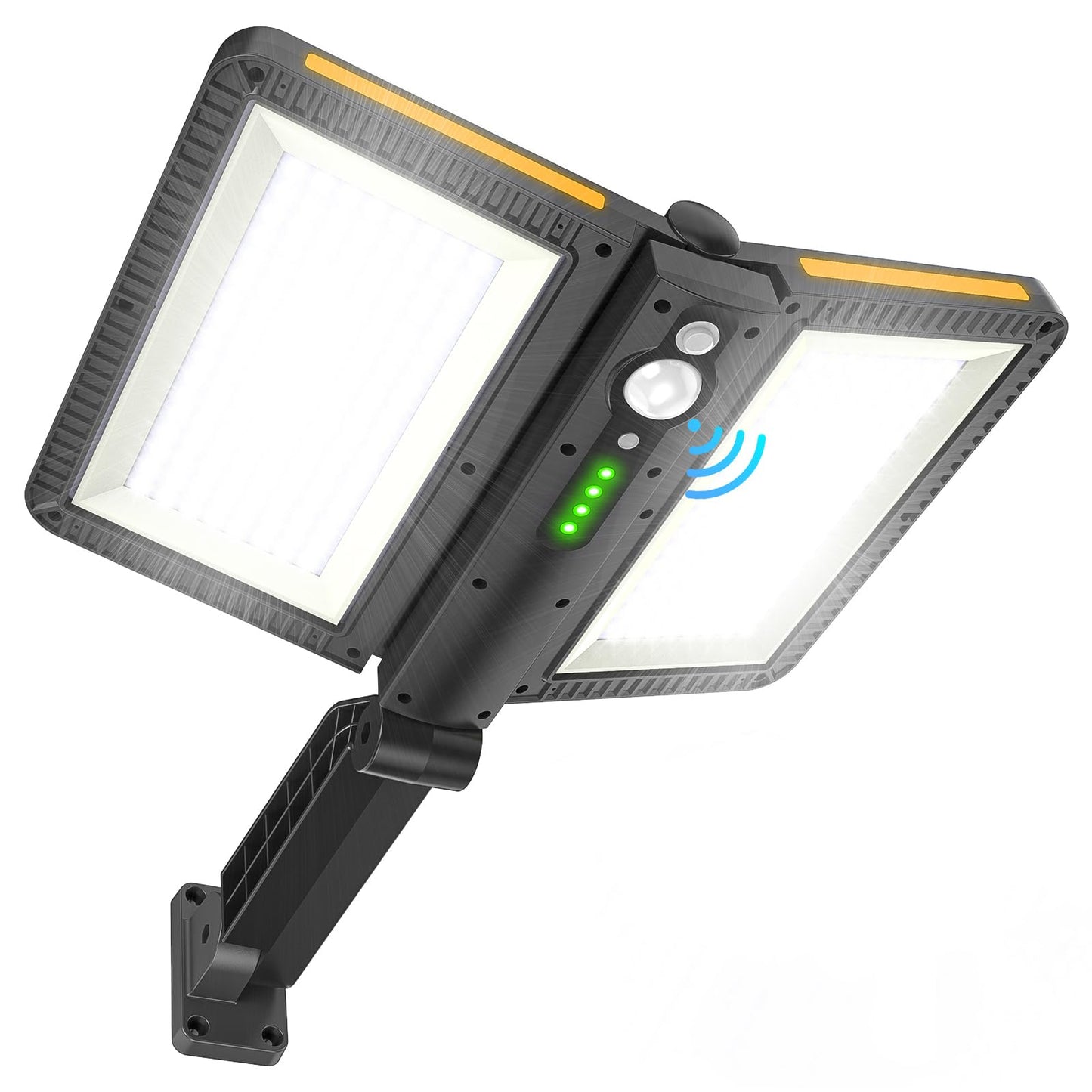 ropelux Solar Flood Lights Outdoor, 6000LM High Brightness Motion Sensor Outdoor Lights,IP65 Waterproof and 5 Modes, Wider Illuminated Area LED Solar Lights for Garden Patio Street
