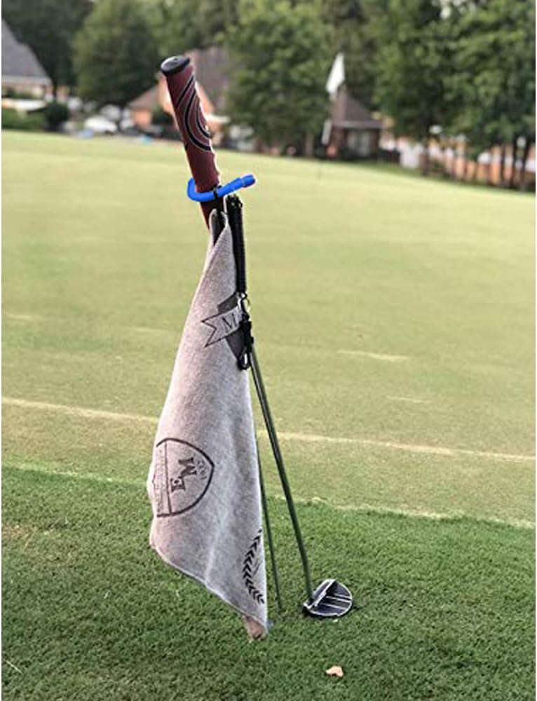 V-Shaped Golf Club Stand Keeps Your Clubs Clean, Dry & Visible, V-Stick Club Stand Made of Highly Durable Stainless Steel - Easy to Carry Golf Club Holder