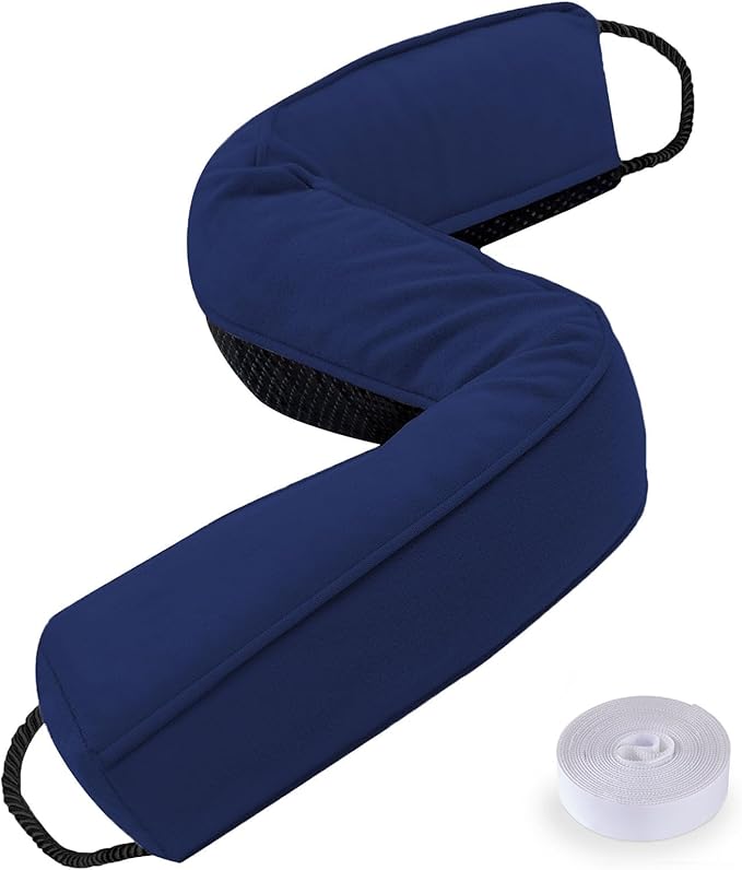Sunolga Door Draft Stopper Blocks Hot and Cold Air with Removable Washable Cover for Bottom of Door, All-Season Seal for Noise, Light, Wind, Door Sweep for Gaps Up to 3", Home Essentials, 38", Blue