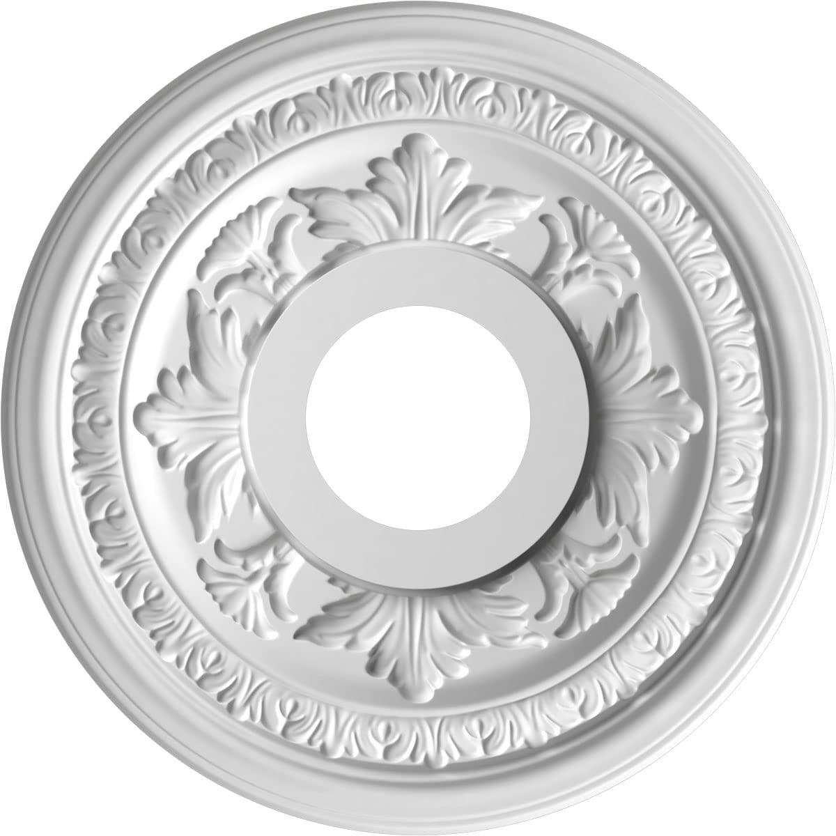 Ekena Millwork 13Od X 3 1/2Id X 3/4P Baltimore Thermoformed Pvc Ceiling Medallion (Fits Canopies Up To 5 1/4), Aged Copper