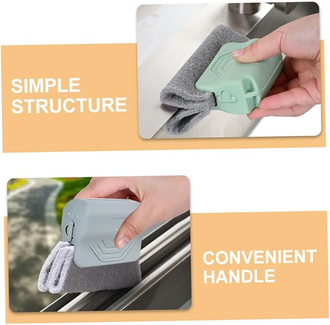 3pcs Window Groove Cleaning Brush Set for Household Crevices Precision Crevice Brushes for Sliding Door Tracks Grout and Tight Spaces Window Track Cleaner