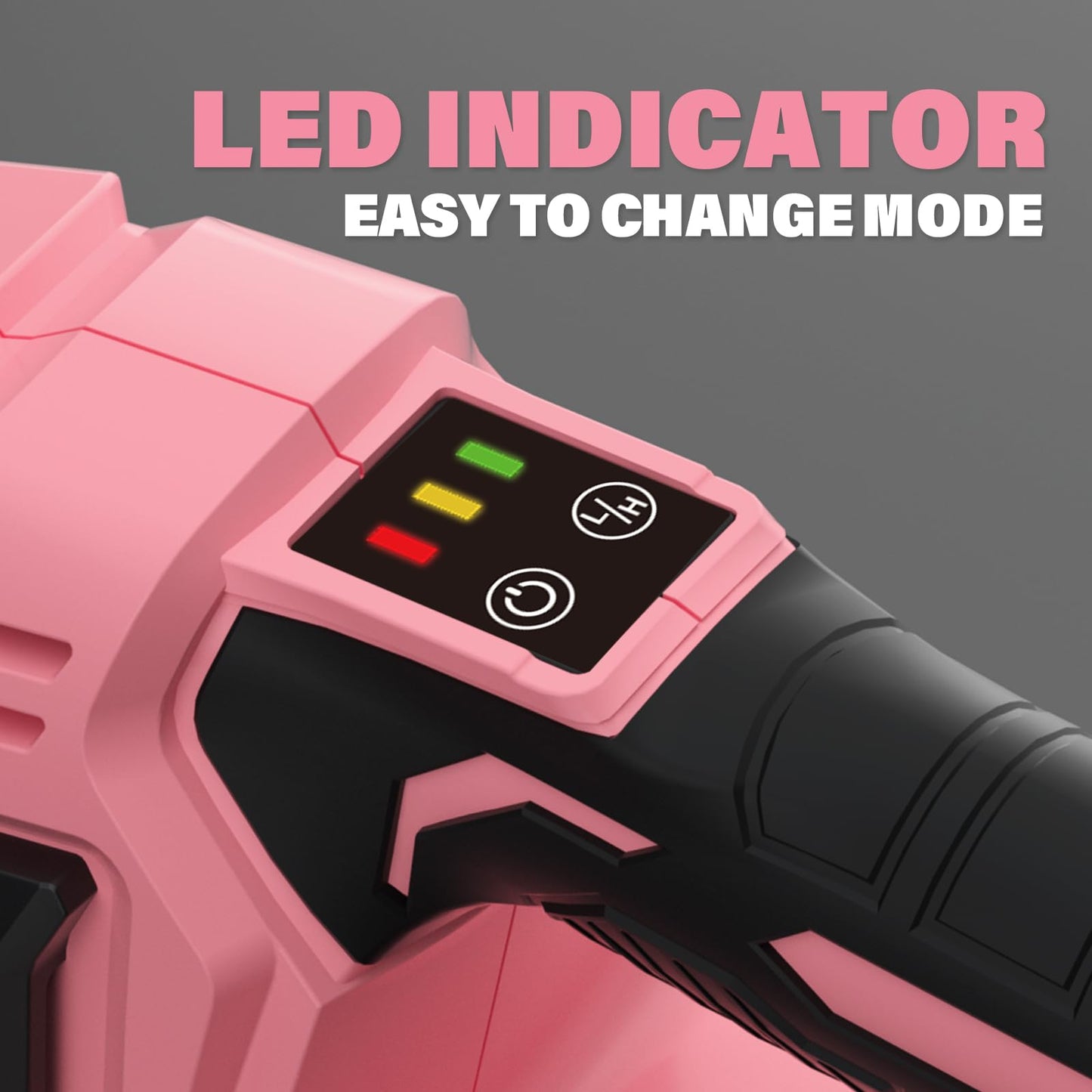 SOYUS Leaf Blower, 20V Leaf Blower Cordless with 2x2.0Ah Battery and Charger, 150 MPH Electric Leaf Blowers with Two-Speed Mode, Blowers for Lawn Care, Debris Dust Cleaning（Pink）