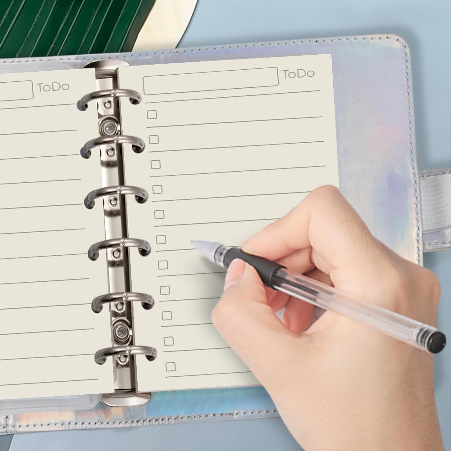 Planner Refill, Pocket Notebook, A7 Refill, 4.84 x 3.23'', 100 GSM Paper 45 Sheets (90 Pages) per Pack, Productive Inserts, Simple Design, Harphia (A7 Todo List)