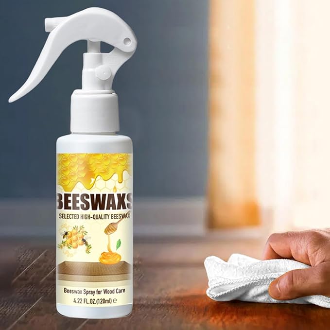 Wood Polish Spray – 120ml Wood Cabinet Cleaner | Hardwood Restorer For Refinishing – Furniture Table Couch Leather Conditioning – Daily Care Shine Spray For Chair Restoration