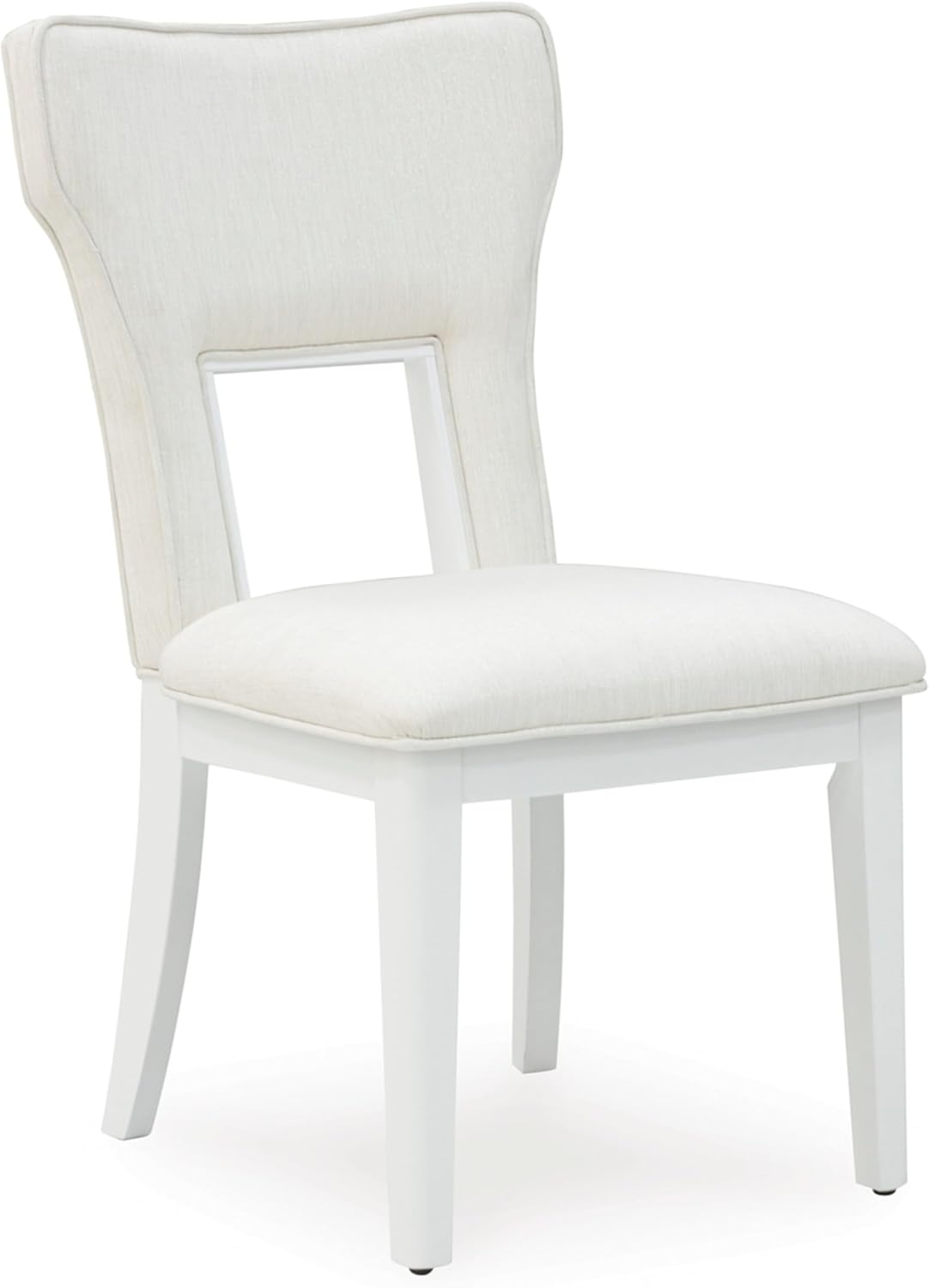 Signature Design by Ashley Chalanna Solid Wood Frame Dining Chair, Set of 2, White