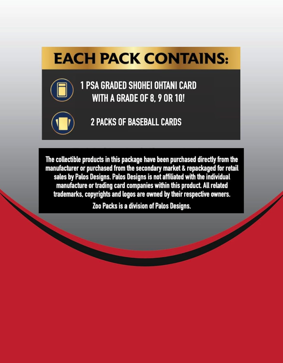 Shohei Ohtani PSA Graded Card Mystery Power Pack - 1 PSA Graded Ohtani Card and 2 Packs of Cards Per Pack - Amazon Exclusive