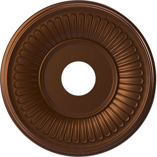 Ekena Millwork Cmp16Becdc Berkshire Thermoformed Pvc Ceiling Medallion (Fits Canopies Up To 7), 16Od X 3 1/2Id X 1P, Metallic Da
