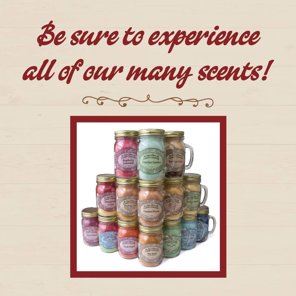 Our Own Candle Company, Banana Split Scented Mason Jar Candle, 100 Hour Burn Time, 13 Ounces