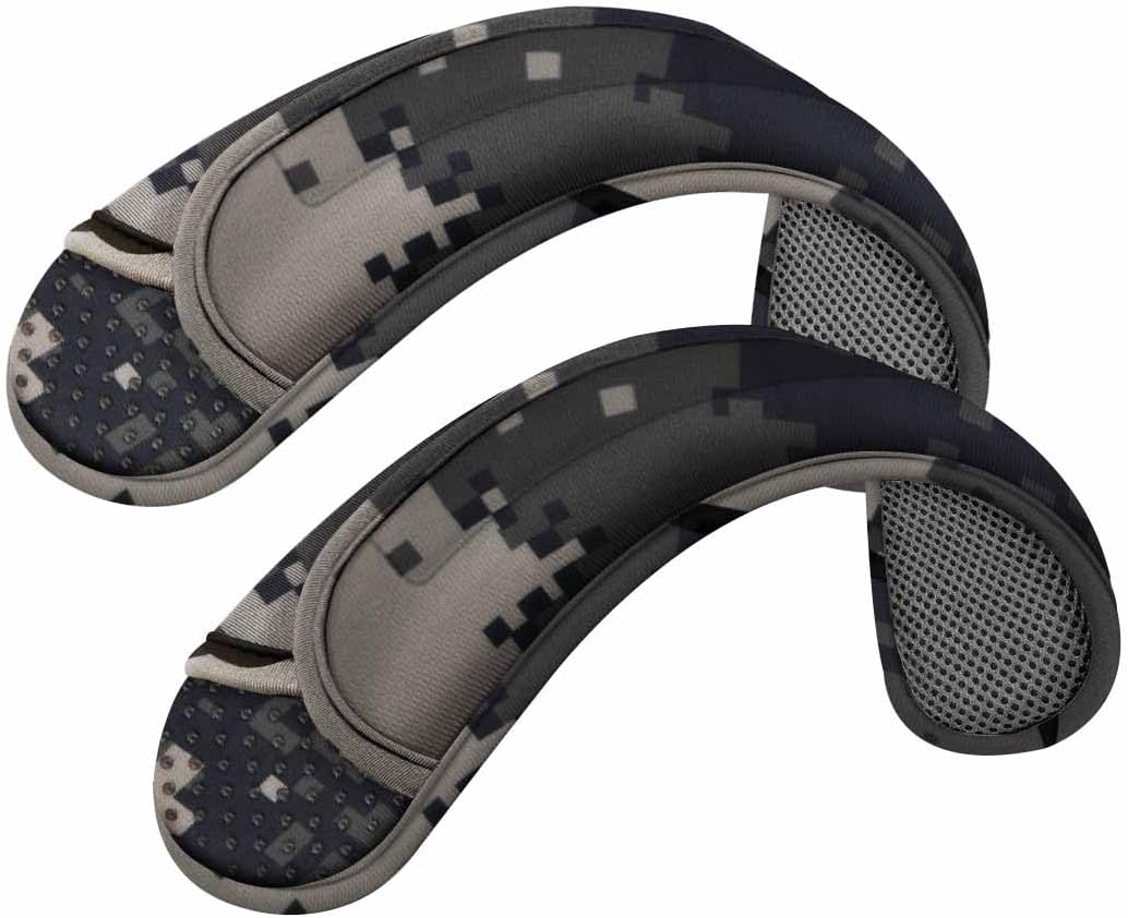 ZINZ 2-Pack Universal Shoulder Pad with Ultra thick Cushion for Bag Luggage Bag Crossbody, Plus Long & Anti-Slip & Breathable,Camouflage gray-2pack