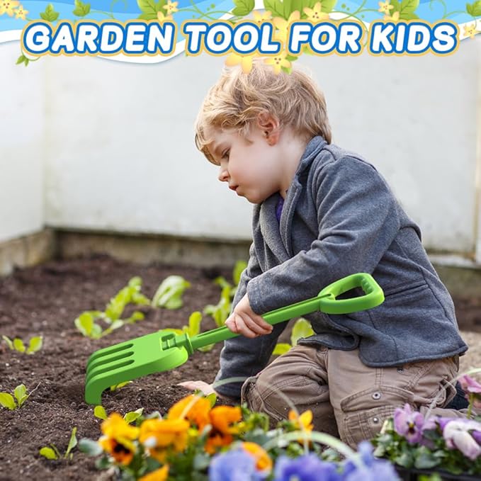3 PCS Beach Shovel Sand Shovels Snow Toys for Kids Adults, 16 Inch Spade Rake Sandbox, Sturdy Scoop Trowel Garden Digging Planting Tool, Kids Snow Shovel Outdoor Play Summer Vaction Gift Party Favor