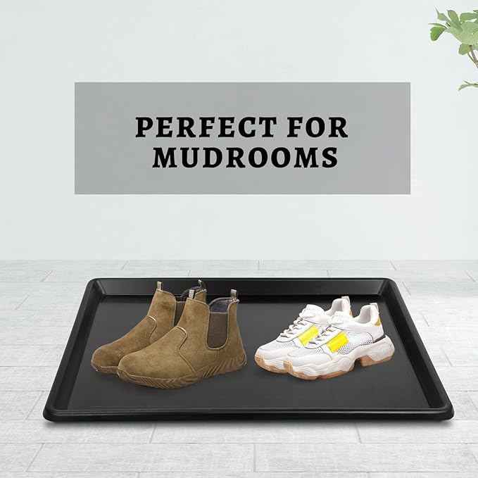 1pcs 29.1"x19.5" Replacement for Dog Crate Plastic Cage Bottom Pan Multi-Purpose Boot Mat Shoe Tray Indoor Outdoor Waterproof, Dog and Cat Rabbit Food Bowls Floor Liners