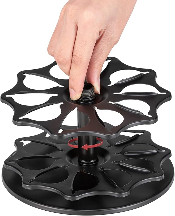 FlagShip 6 Tier Coffee Pod Holder Vertuo Carousel Stand Storage for Vertuoline Pod (60 Pods Capacity)
