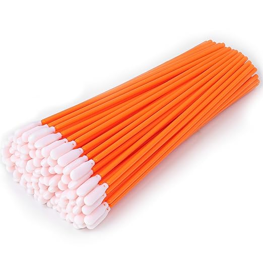 Wellgler's 6.42'' Gun Cleaning Swabs, Long swabs,Microfiber Foam swabs(200pcs)