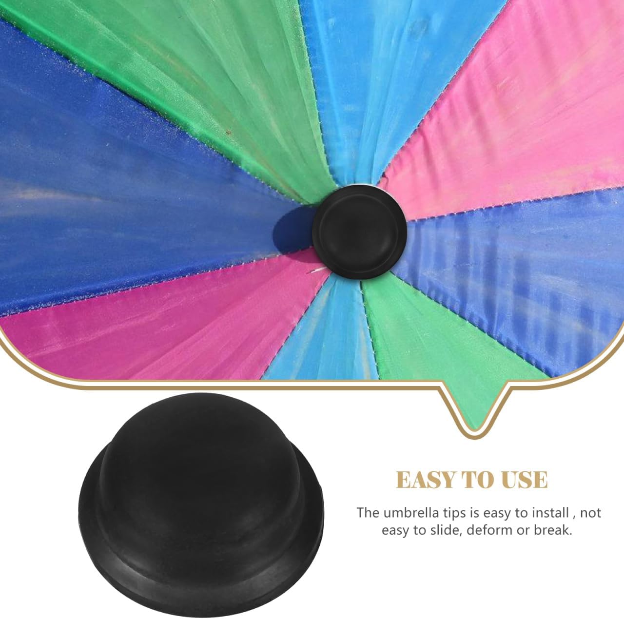 Patio Umbrella Caps Replacement Screw on Tip Covers Lightweight Durable Umbrella Tip Protectors for Outdoor Repair Accessories