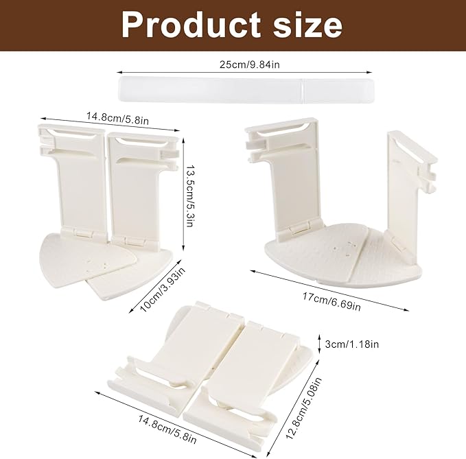 Dyale Bed Sheet Holders, Heavy Duty Straps for Fitted Sheets, Secure Fasteners for Twin Queen King Mattress Sizes (Ivory White)