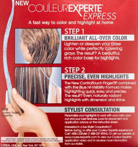 L’Oreal Paris Couleur Experte 2-Step Home Hair Color and Highlights Kit, Chocolate Mousse