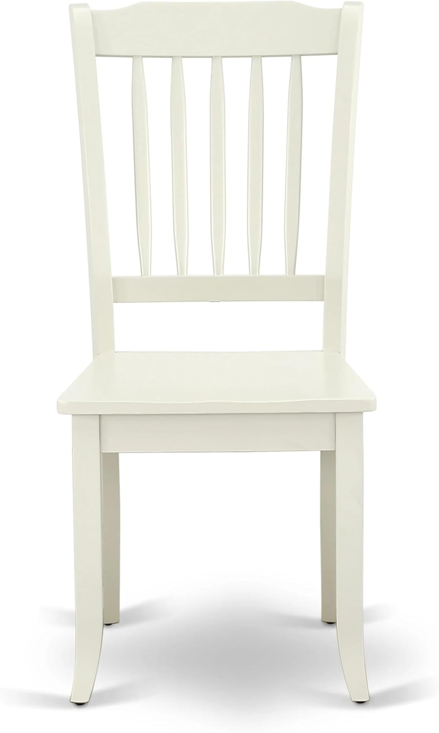 East West Furniture AMDA3-LWH-W 3 Piece Dinette Set for Small Spaces Contains a Round Kitchen Table with Pedestal and 2 Dining Chairs, 36x36 Inch, Linen White