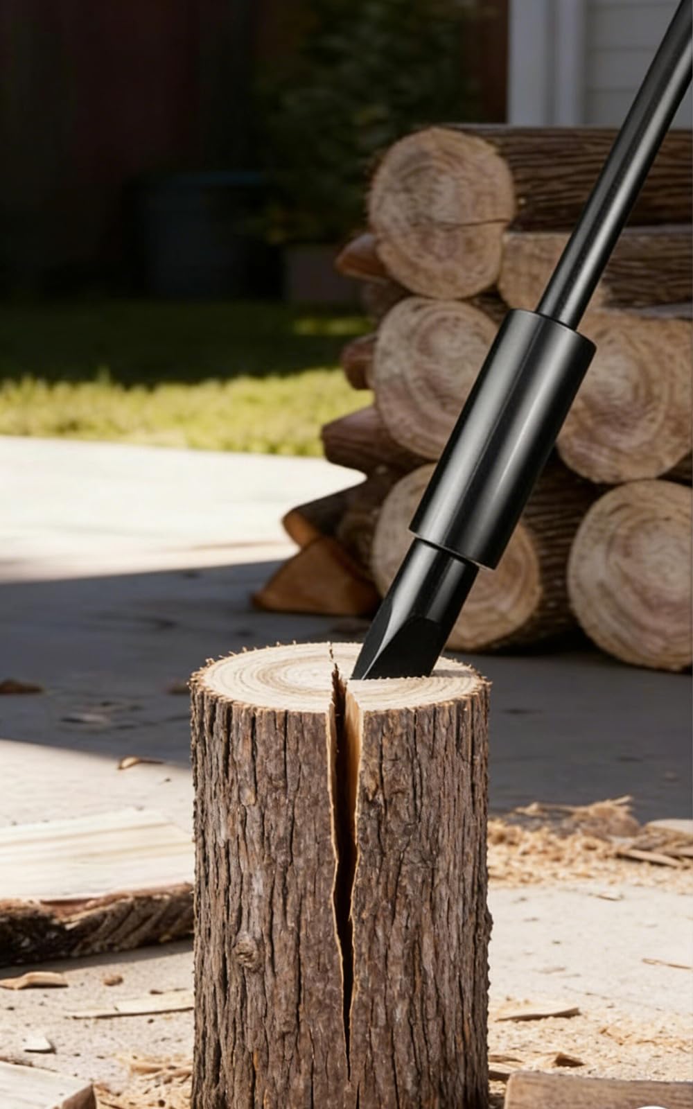 TIANAOKEJI Manual Wood Splitter, Kindling Splitter Made with Heavy Duty Steel Portable Log Splitters for Wood, Indoor and Outdoor Use