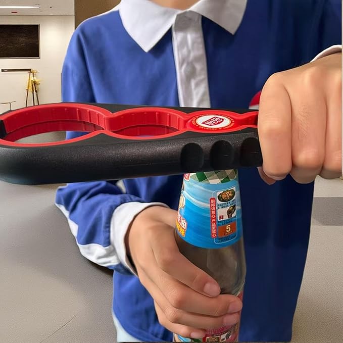 Multi-Function Bottle and Jar Opener, 6-in-1 Kitchen Tool,Glass Can Opener,Suitable for Kitchens and Dining Rooms,Can be Easily Opened by Women,Children and the Eldlely(Green)