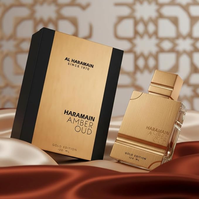 Al Haramain Amber Oud Gold Edition Eau De Parfum Spray 120ml (4 oz) - Unisex Arabian Perfume for Women & Men, Long-Lasting Amber Cologne with Refreshing & Sweet Fragrance