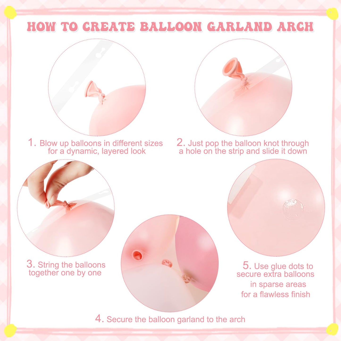 Pink and Yellow Balloon Arch Kit Pastel Pink Light Pink Yellow Sand White Balloons for Birthday Baby Shower Bridal Shower Wedding Bee Bear Themed Party Decorations