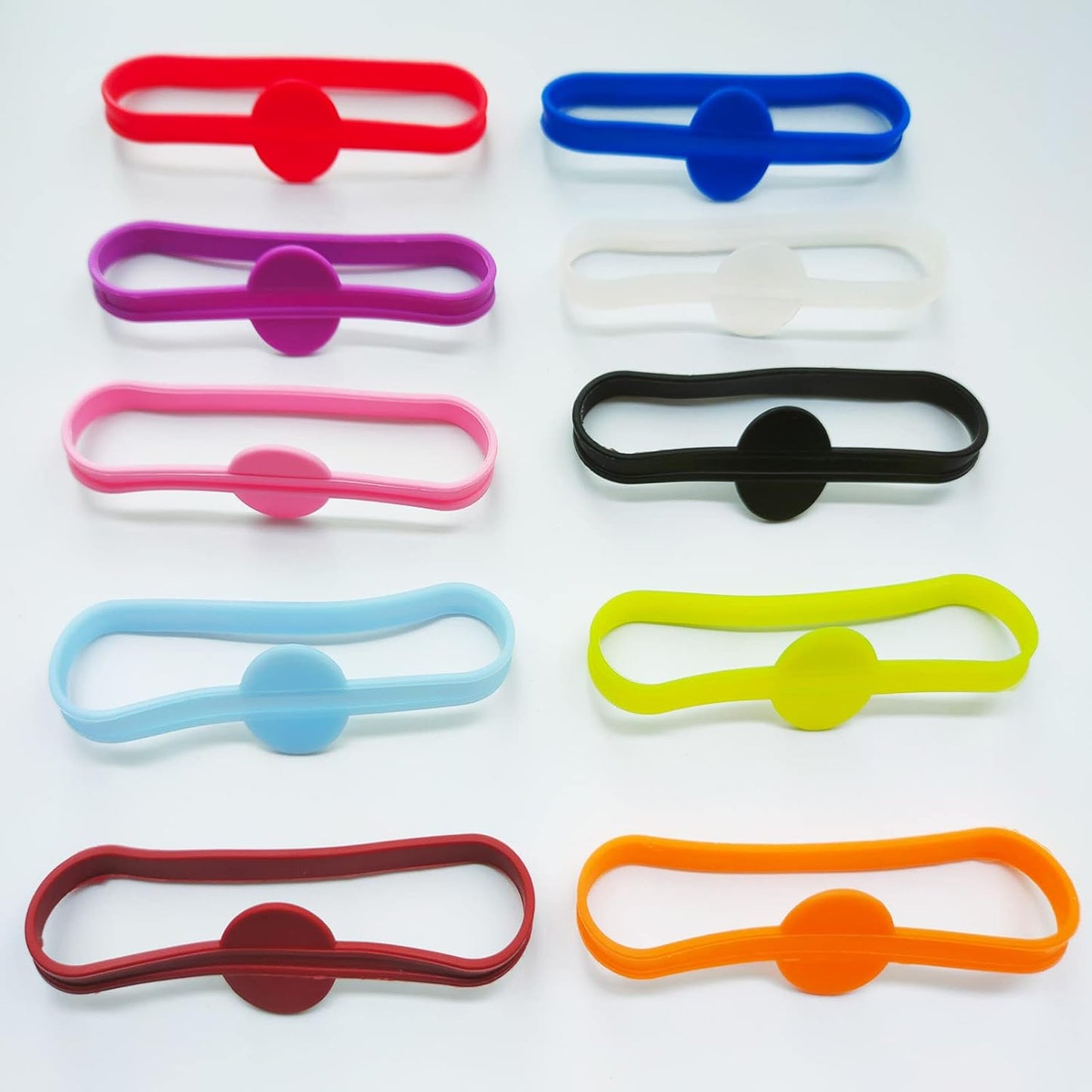 Stretchable Drink Markers 24pcs, Wine Glass Markers, Drink Identifiers for Glasses Cup, Beer Bottle, Mug, Jar, Cocktail Glass, Drink Labels for Party
