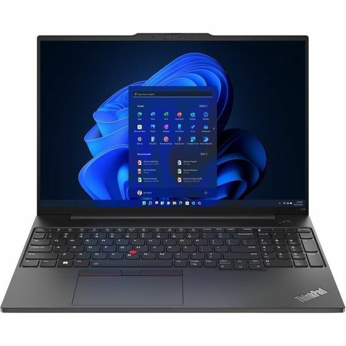 Lenovo Thinkpad E16 Gen 1 21Jt001Qus 16 Notebook - Wuxga - 1920 X 1200 - Amd Ryzen 7 7730U Octa-Core (8 Core) 2 Ghz - 16 Gb Tota