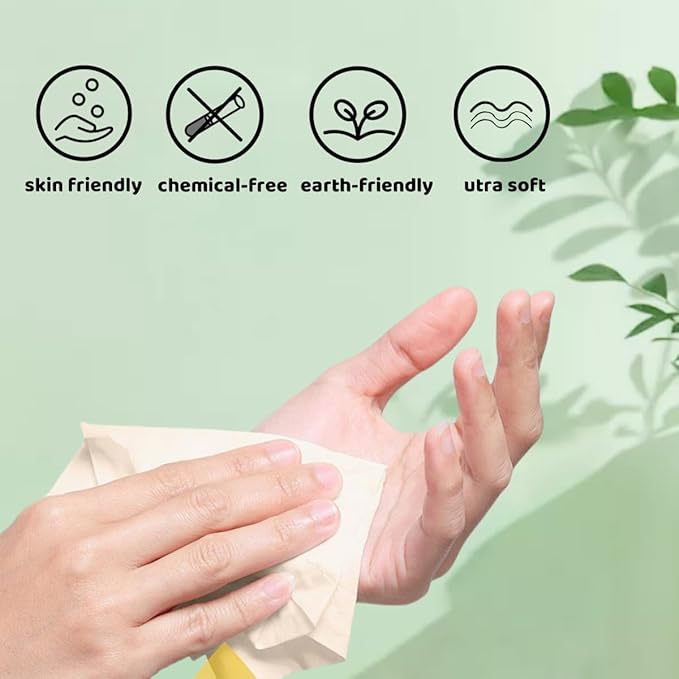 Bamboo Toilet Paper, 4-Ply, 18 Rolls, 200 Sheets Per Roll, Total 3600 Sheets, Unbleached, Sustainable and Tree Free, Soft, Strong, Earth-Friendly