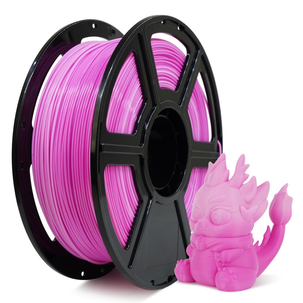FLASHFORGE Rapid PLA Gradient Filament 1.75mm White & Pink, Transform Colors Smoothly & Fast, High Flow Speedy 3D Printer Filame