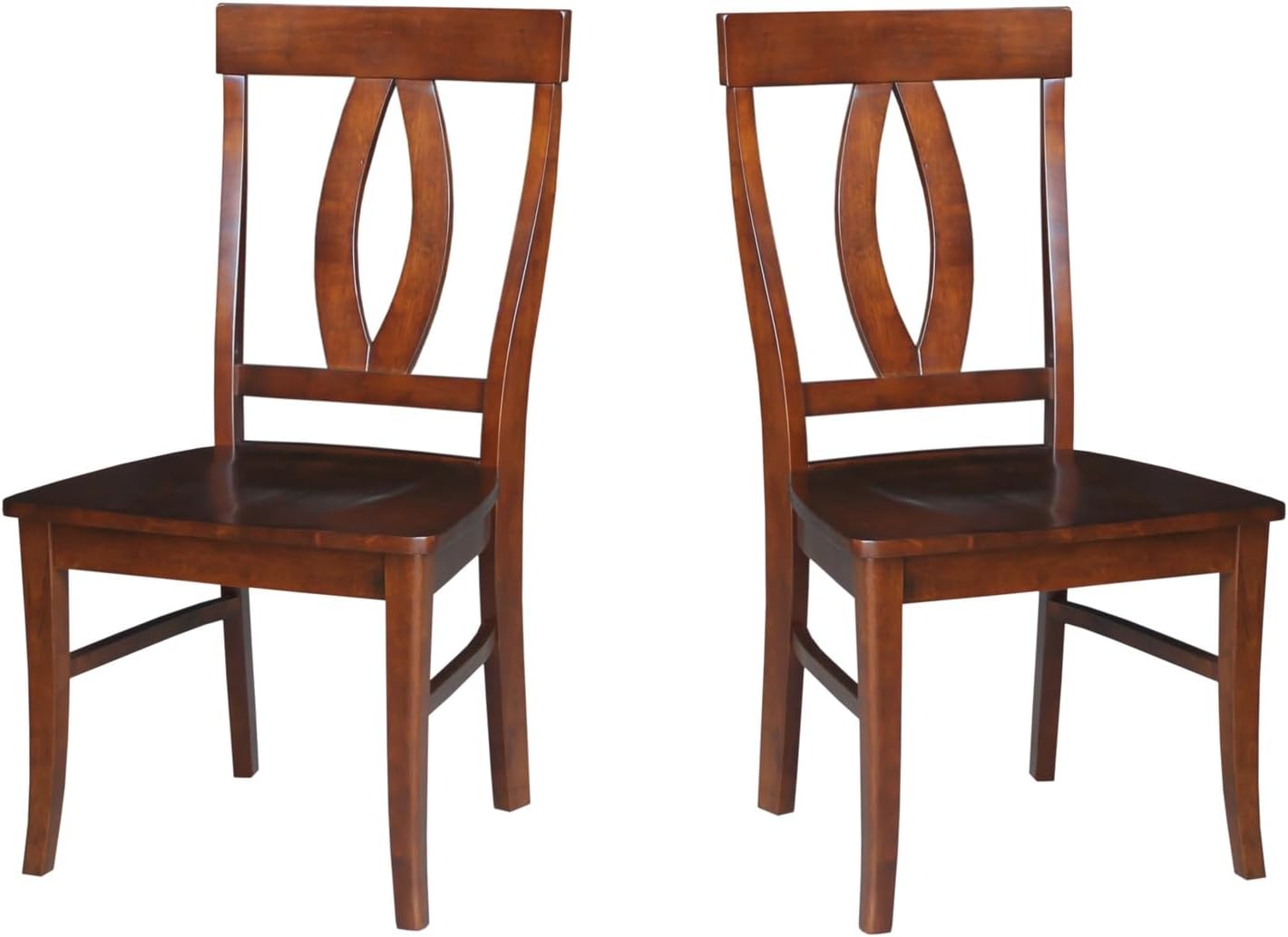 International Concepts Cosmo Verona Chairs, Set of 2, Espresso