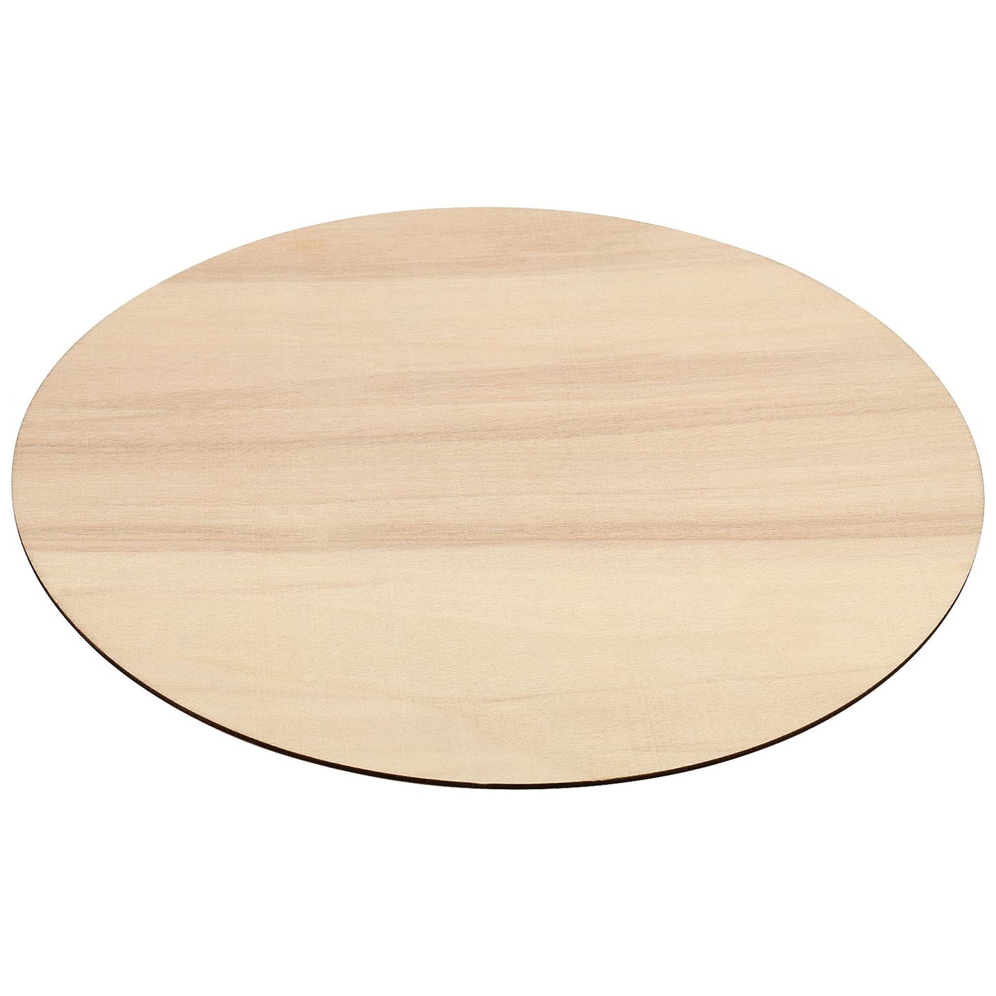 JAPCHET 30 Pieces 10 Inch Round Wood Circles, 1/8 Thick Blank Unfinished Wooden Rounds, Round Wood Discs for Crafts, Door Hanger, Wood Sign