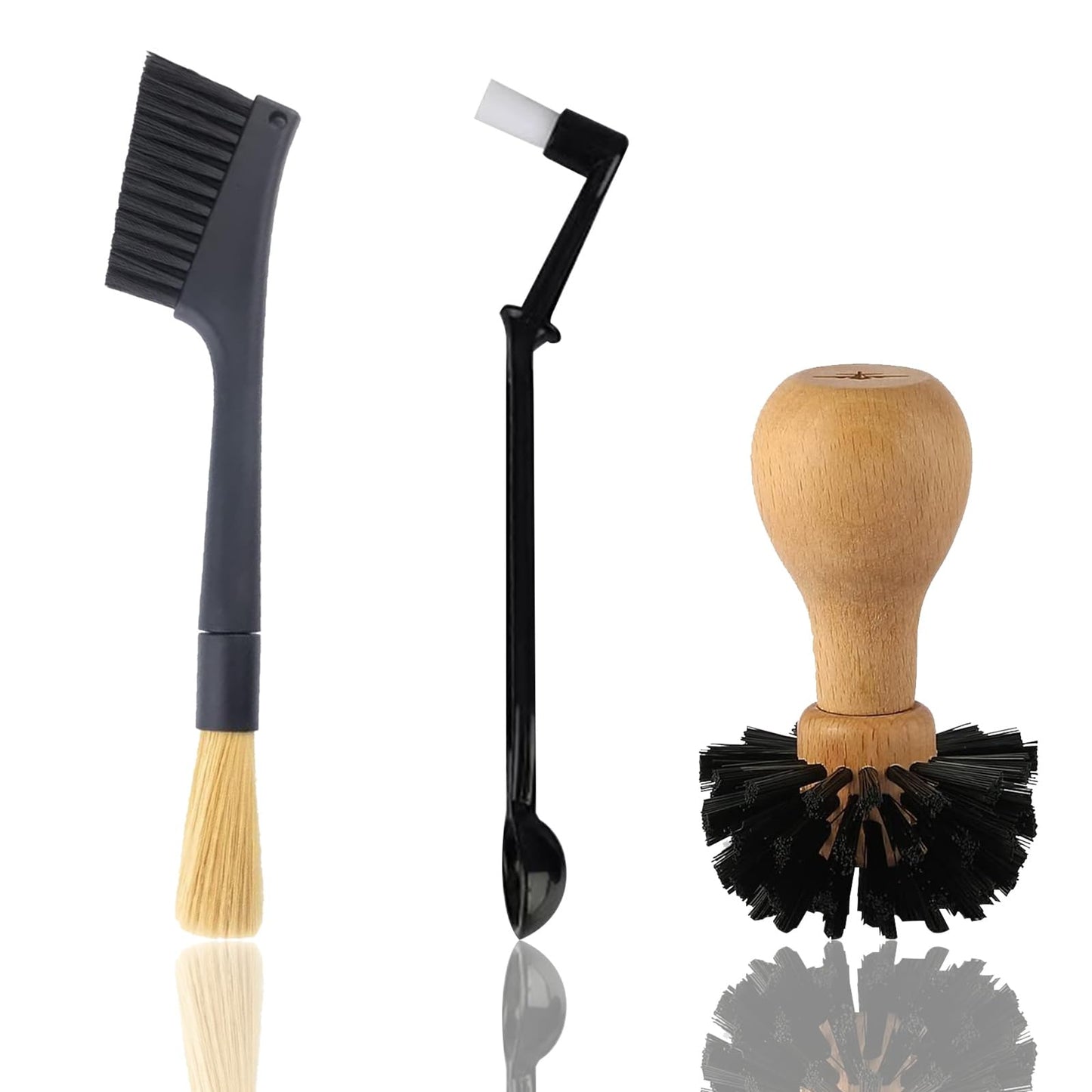 Coffee Brush,3pcs Espresso Brush Coffee Cleaning Brush Coffee Filter Cleaning Brush,Suitable For Espresso Machine With Grinder For Home,Espresso Machine Cleaning Set.
