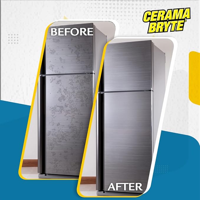 Cerama Bryte Cook Top Cleaner 18 oz 2-Pack & 16 oz Stainless Steel 2-Pack