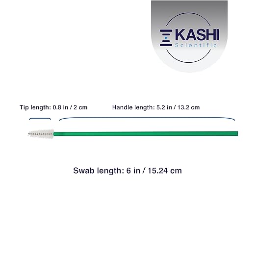 Cytology Brush Swabs, Sterile, Individually Wrapped Brush Swabs for Lab and Cosmetic Use [Box of 100]
