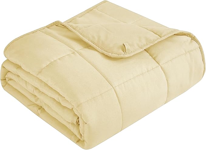 Topcee Weighted Blanket (3 lbs, 36" x 48") Cooling Throw Heavy Blanket for Sleeping Apply to 20-40 lbs, Soft Thick Breathable Blanket with Glass Bead, Easy Care
