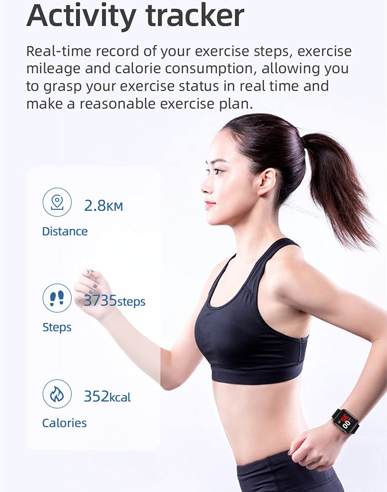 Hchlql Smart Watch For Android Ios Phones Compatible With Iphone Samsung, Touchscreen Fitness Tracker Smartwatch With Call/Sms/H
