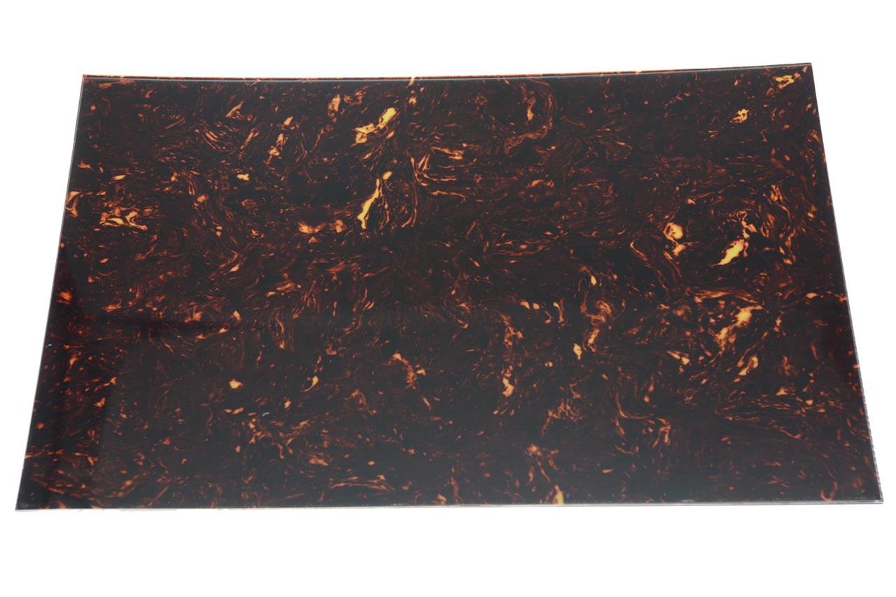 Dopro Uncut 11X17 Diy Blank Guitar Bass Pickguard Material Sheet Scratch Plate Material Sheet 29X43Cm Dark Tortoise (Cut Your Ow