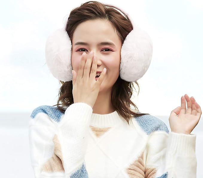 LCXSHYE Winter Ear muffs Faux Fur Warm Earmuffs Cute Foldable Outdoor Ear Warmers For Women Girls