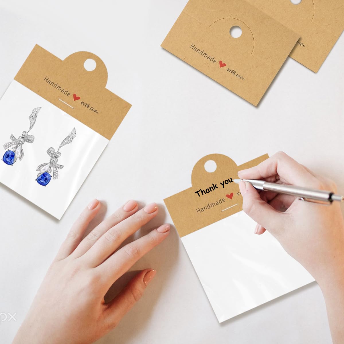 200 Pcs Jewelry Package Bags, FAURAPMNG Jewelry Display Bags Packaging, Small Business Packaging Supplies for Bracelets, Key Chains, Car Coaster, Earring Jewelry Display Clear Pouch